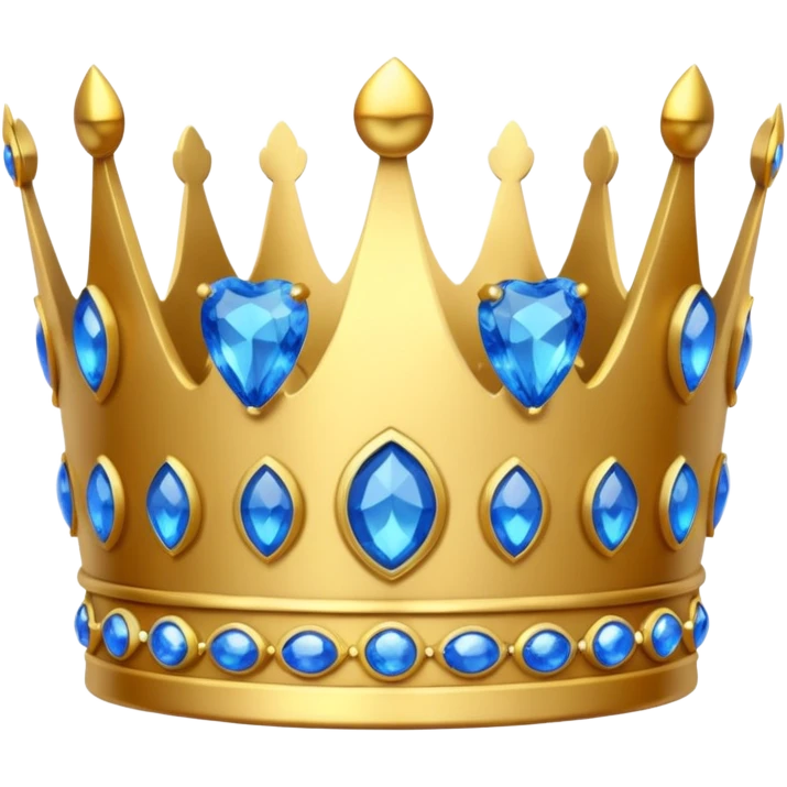 crown blue emoji