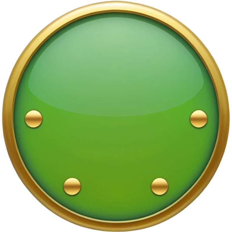 A totally green circle with a good at the middle emoji
