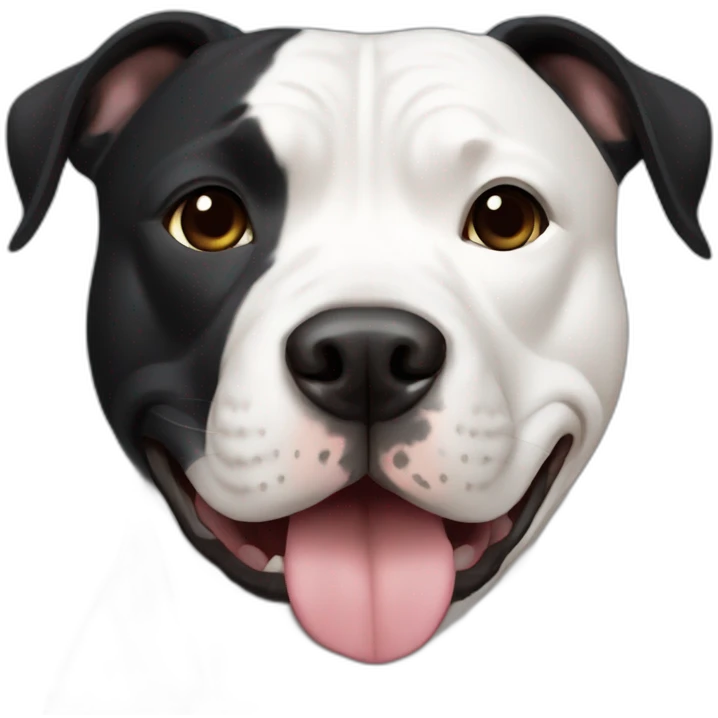 black staffordshire terrier emoji