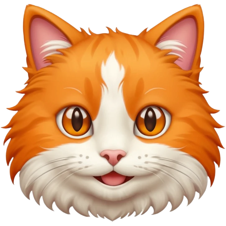 A smiling cat face emoji. emoji