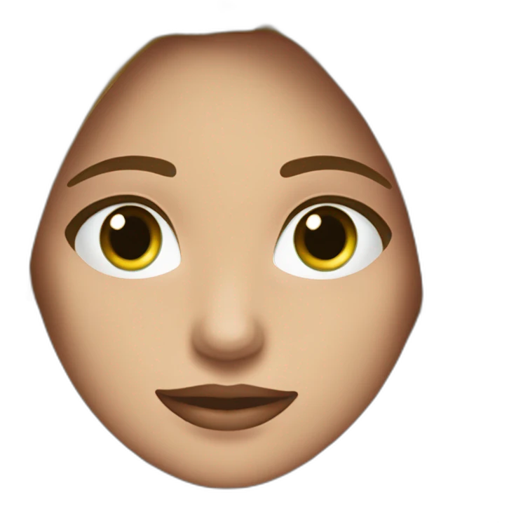 Chica morena con  ojos verdes levantando pesas en las manos emoji