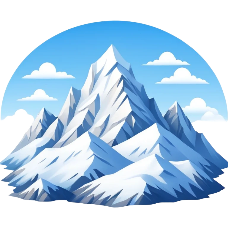 Snow mountain emoji