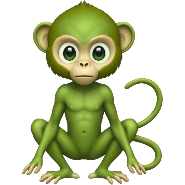 Alien monkey full body  emoji