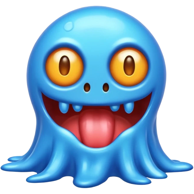 blue slime monster emoji