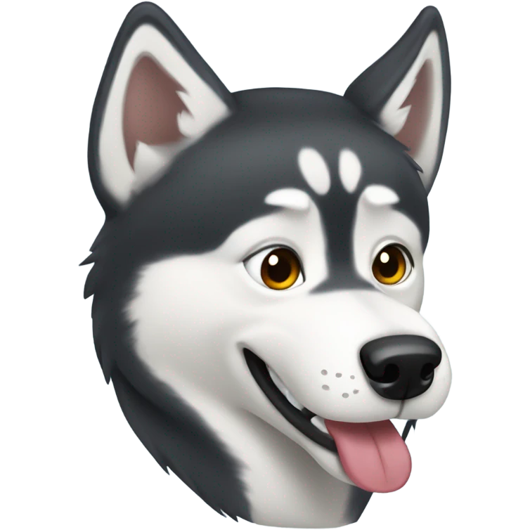 Husky being sassy emoji