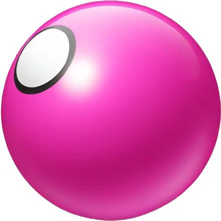 Pink 8 ball emoji