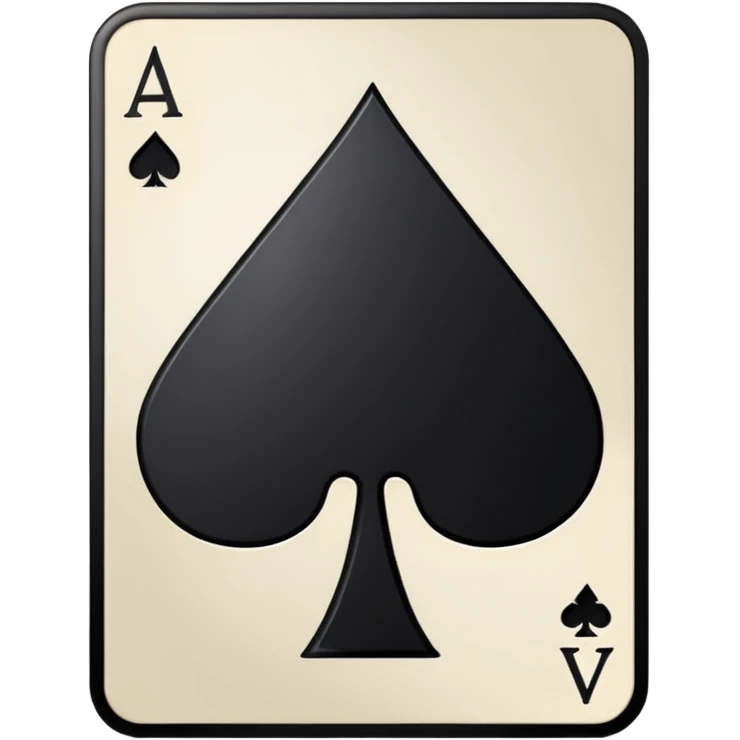 Ace of spades black emoji