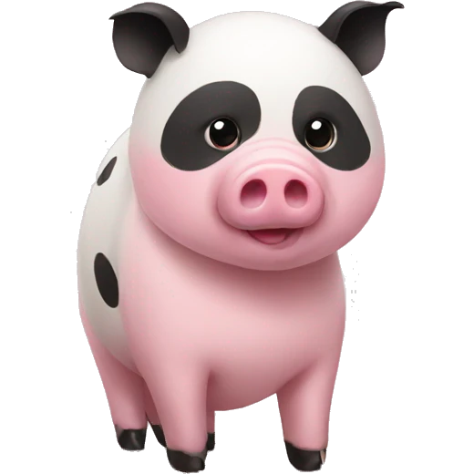 Pig panda emoji