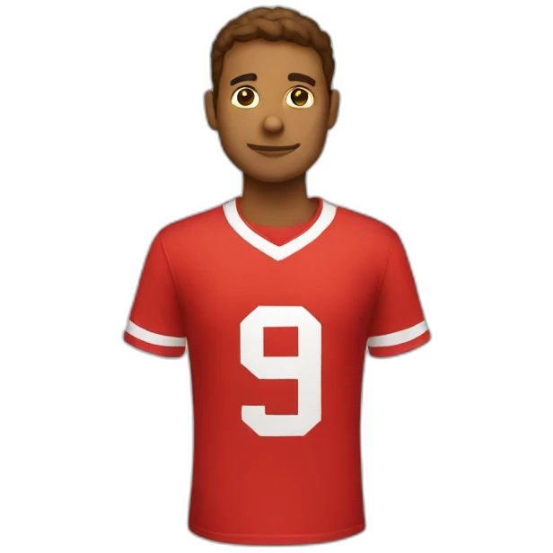 Camiseta roja emoji