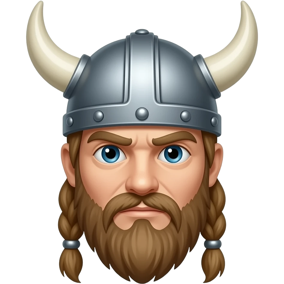 Викинг в шлеме без рогов emoji