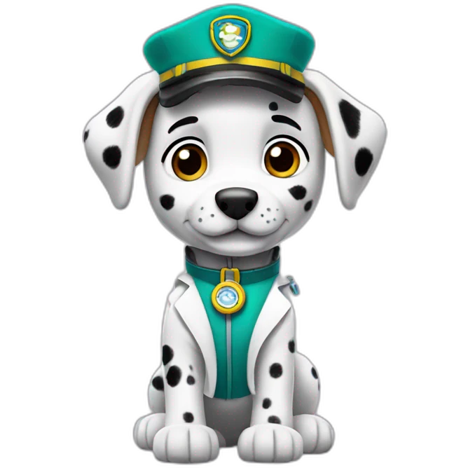 paw patrol dalmatien doctor emoji