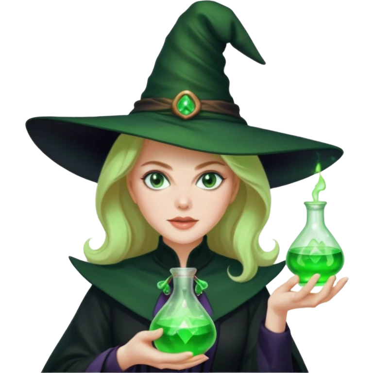 Nicole Kidman making green glowing potion  emoji