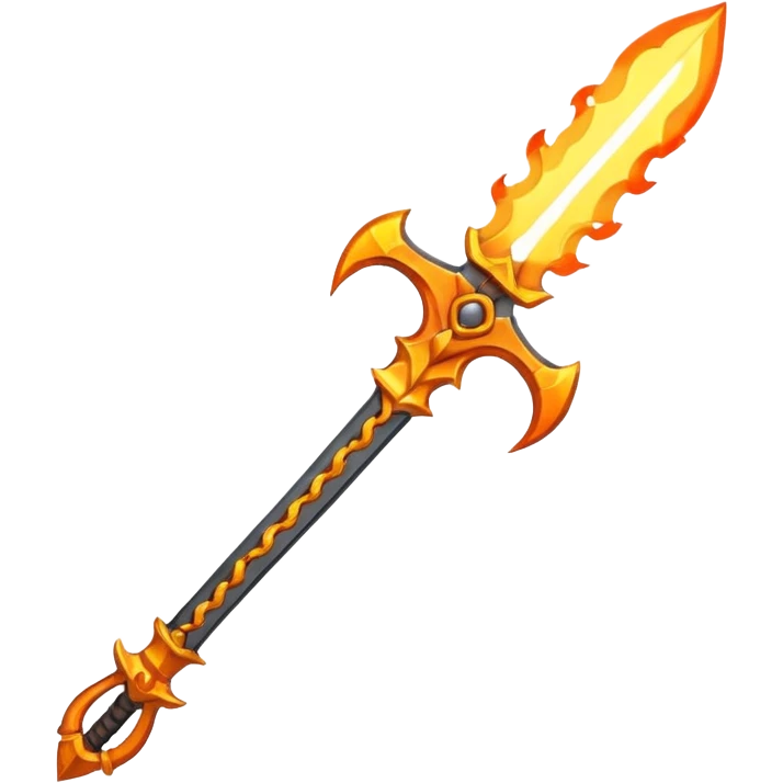 Flame sword emoji