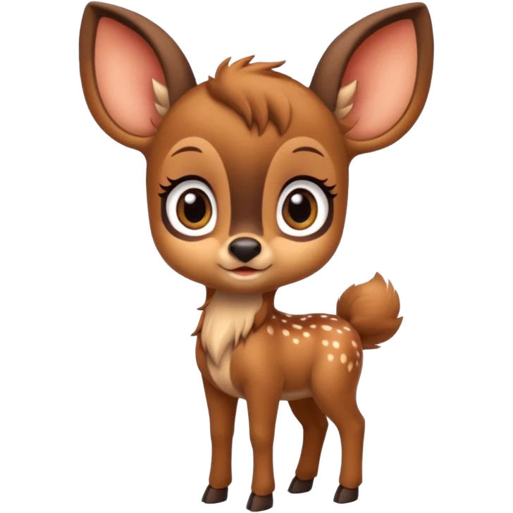 A cute full body Bambi  emoji