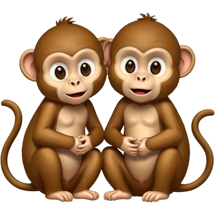 monkeys talking emoji