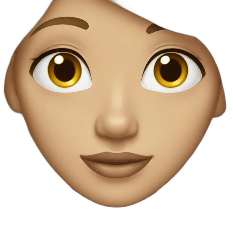 platinum blonde with brown eyes emoji