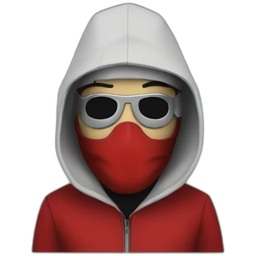 tenue casa de papel masque emoji