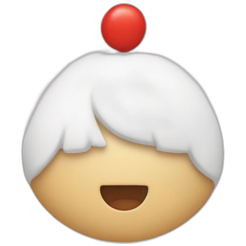 Cœur blanc et rouge emoji