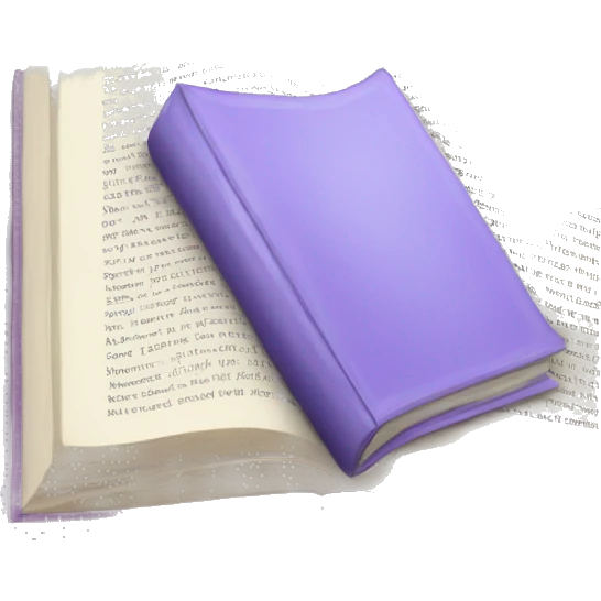 a lavender open book with no text emoji