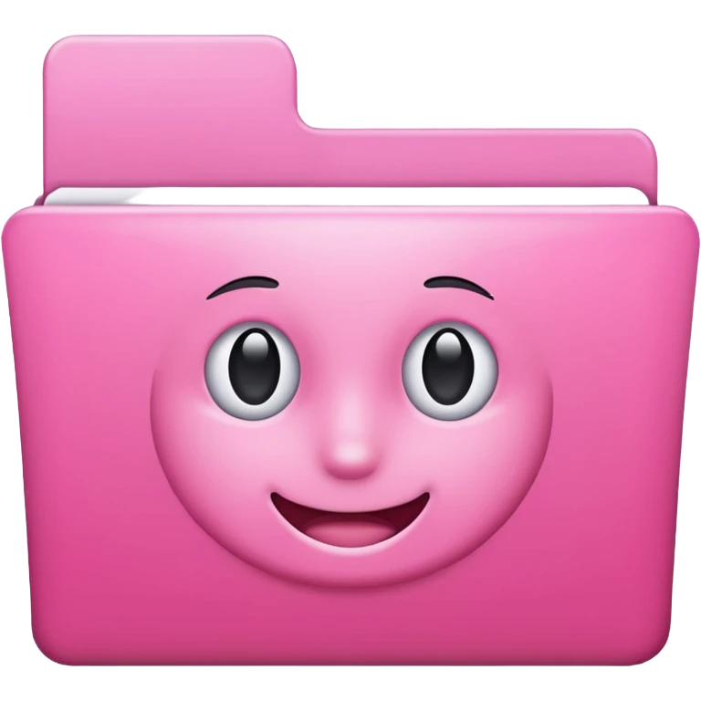 simple pink folder emoji