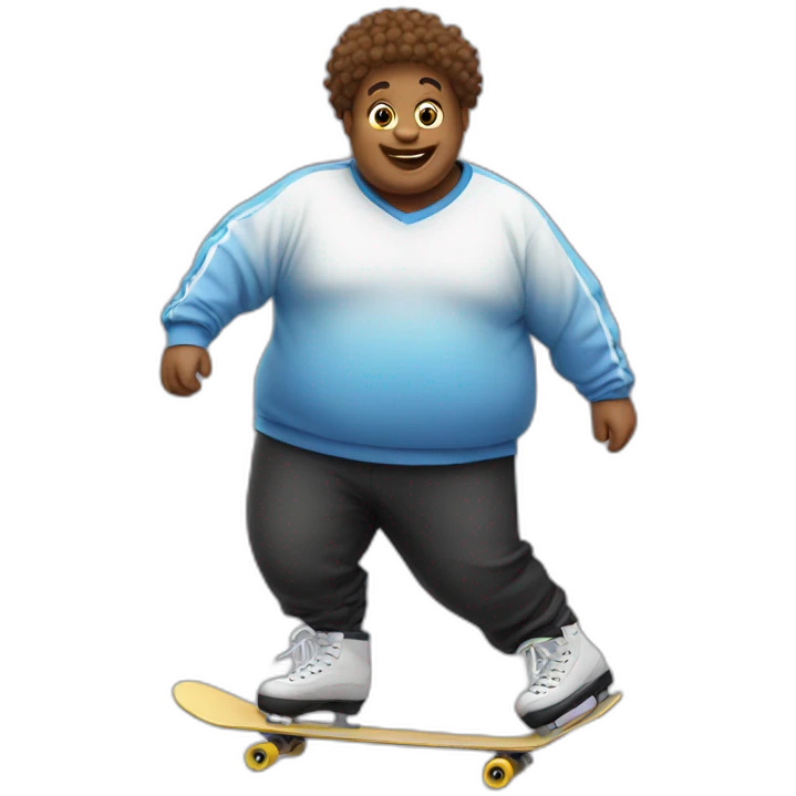 fat skater emoji