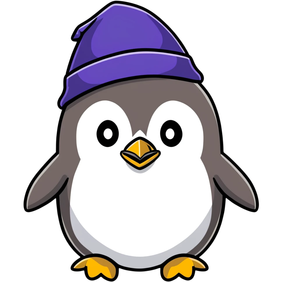 Penguin Wizard emoji