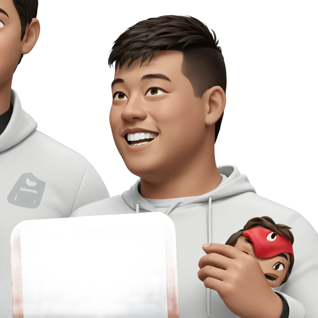 realistic male meme with boy emoji