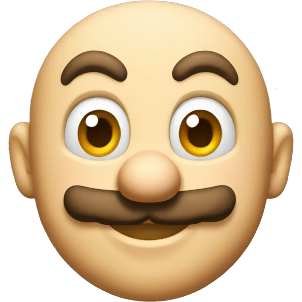 Super mario head  emoji