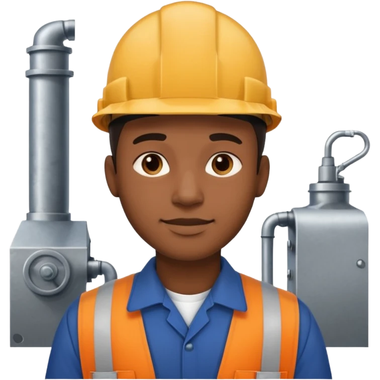 factory worker black man  emoji