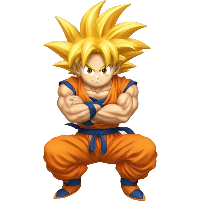 Goku with dargon balls emoji