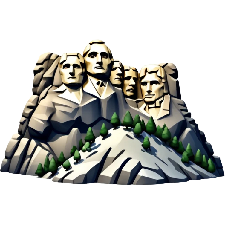 Mount Rushmore emoji