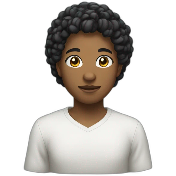 Black albine guu emoji