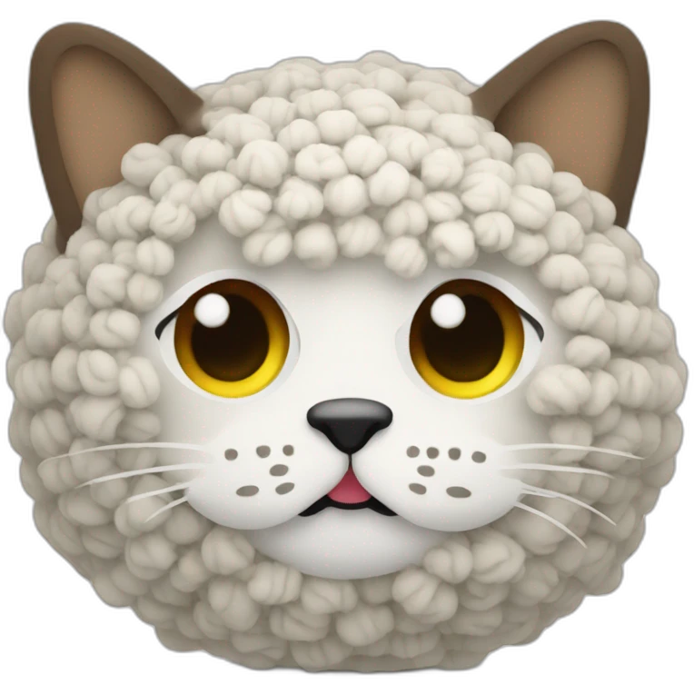 Chat qui fait du crochet emoji