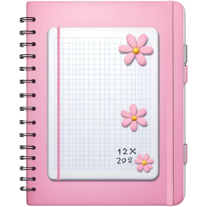 generate a notebook with math exercises make it aesthetic and girly emoji