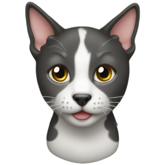 katze auf einem Hund emoji