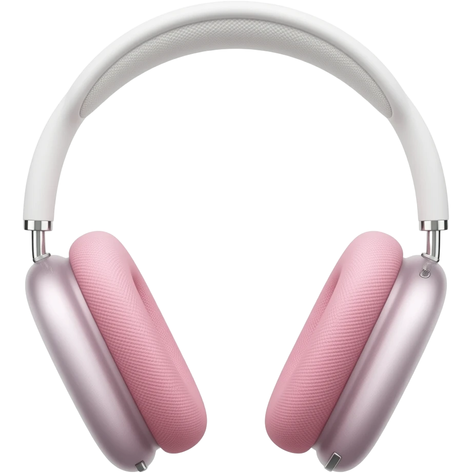 completely light pink apple headphones emoji