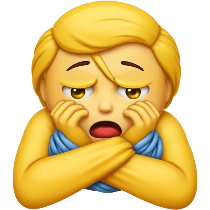 Emoji strangling itself  emoji