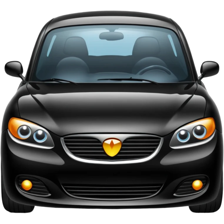 A black colour car emoji