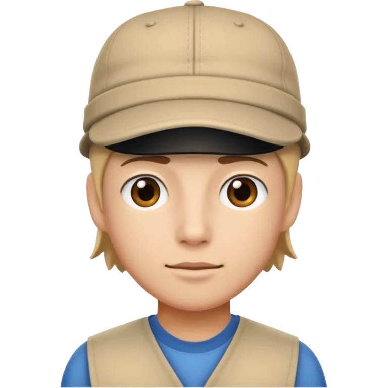 Un bélico con una gorra tombochio  emoji