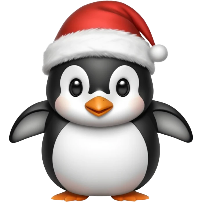 Christmas penguin emoji