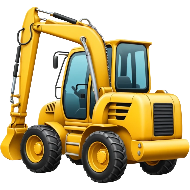 A backhoe emoji