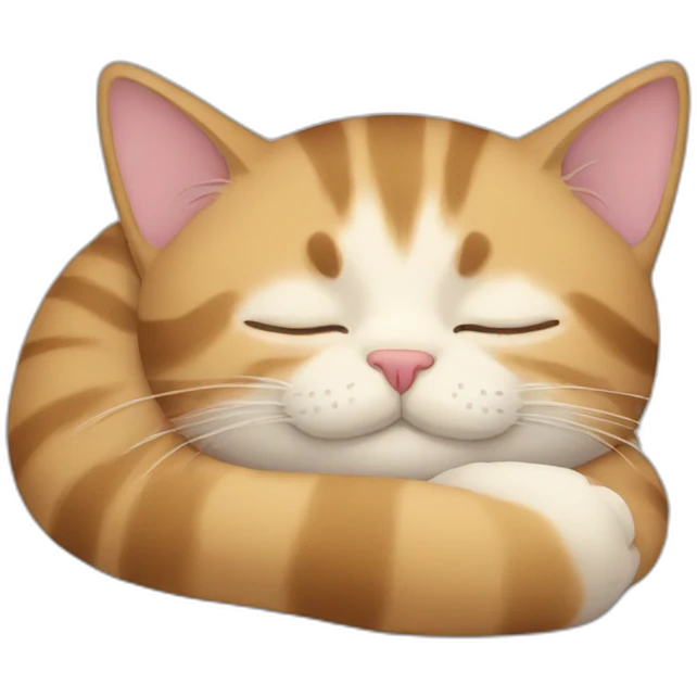 Cat sleeping emoji
