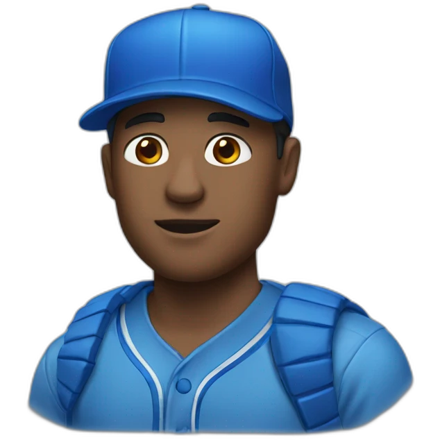 man with blue baseball cap emoji