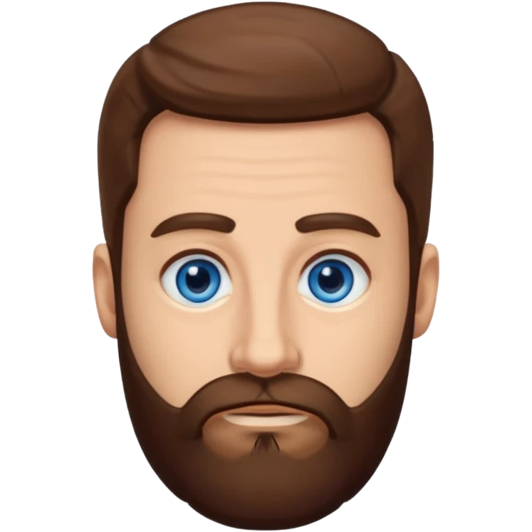 Yehuda Levi with blue eyes, brown hair beard emoji