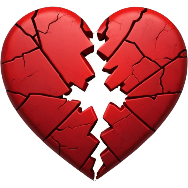 dark red broken heart emoji