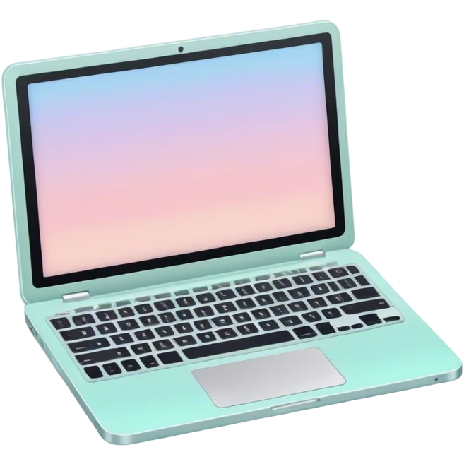 pastel laptop emoji