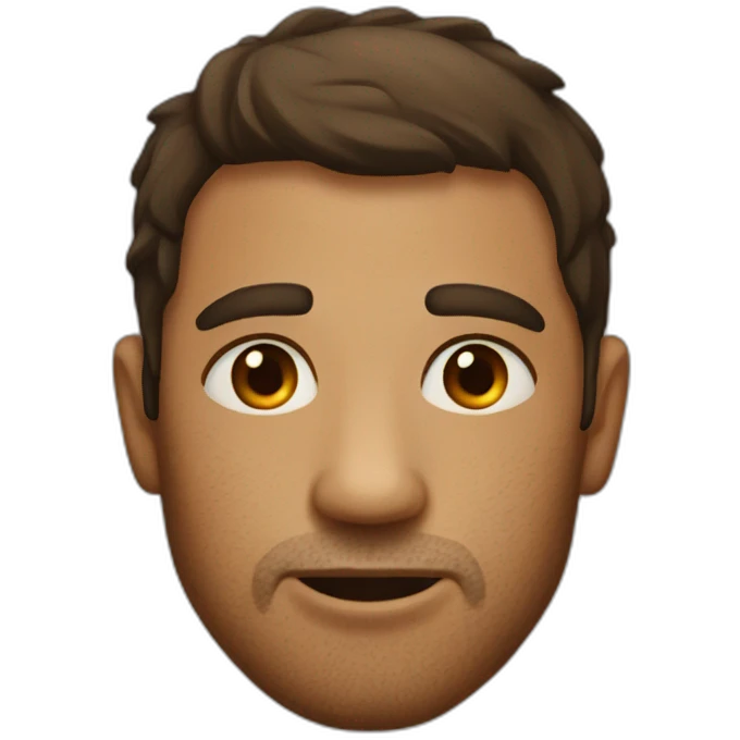 Man With scars laugthing emoji
