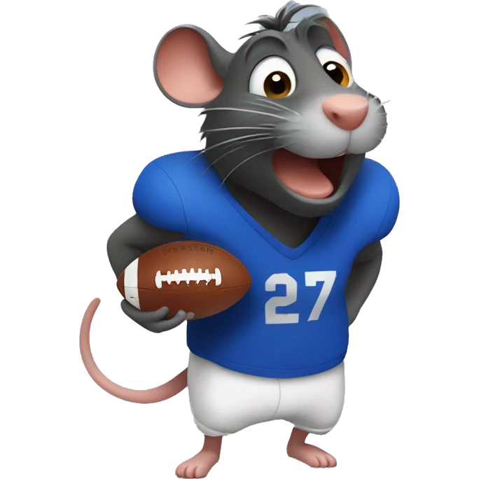 Ratatouille with football emoji