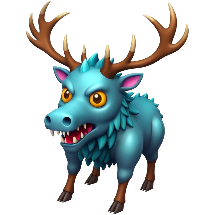 3d-isometric-scary-monster-Fellwood Stag emoji