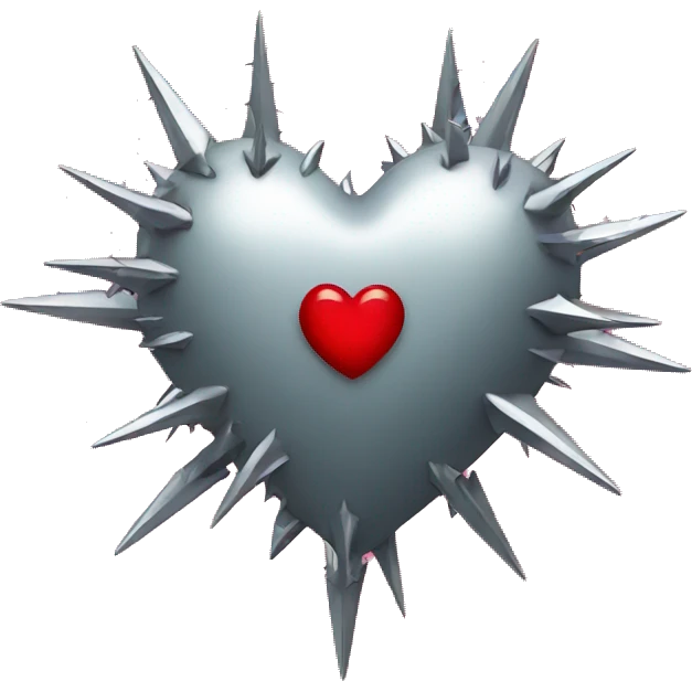 heart with metal thorns emoji